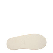 Beige Leather Platform Sneakers
