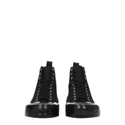 Black Fabric High Tops
