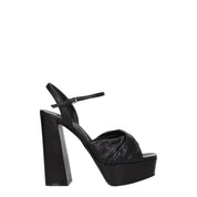 Black Leather Platforms