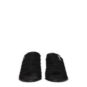 Black Fabric Platforms