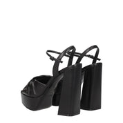 Black Leather Platforms