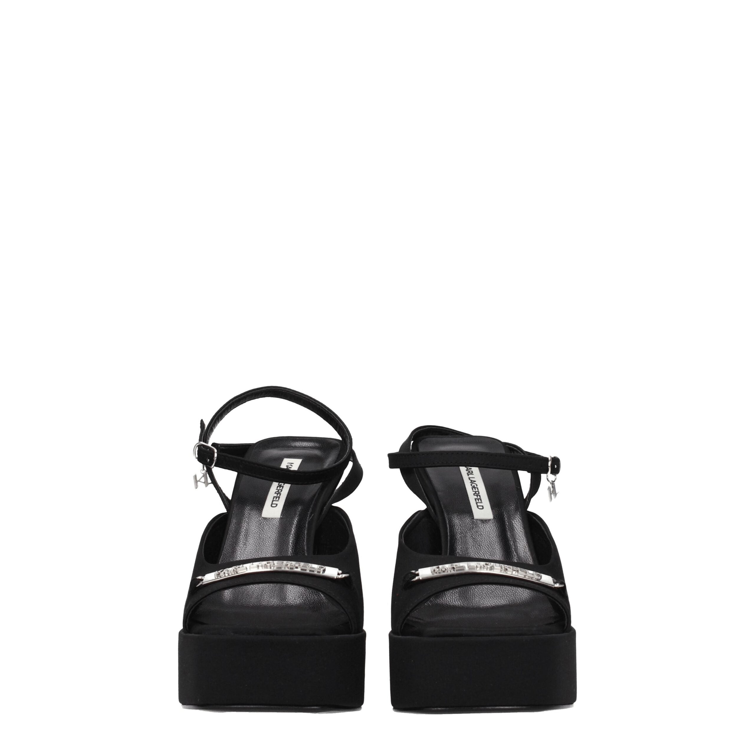 Black Fabric Platforms