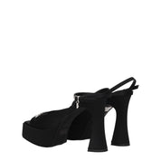Black Fabric Platforms