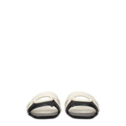 Black Leather Slippers Sandals