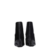 Black Leather Ankle Boots