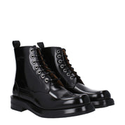 Black Leather Ankle Boots