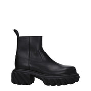 Black Leather Ankle Boots
