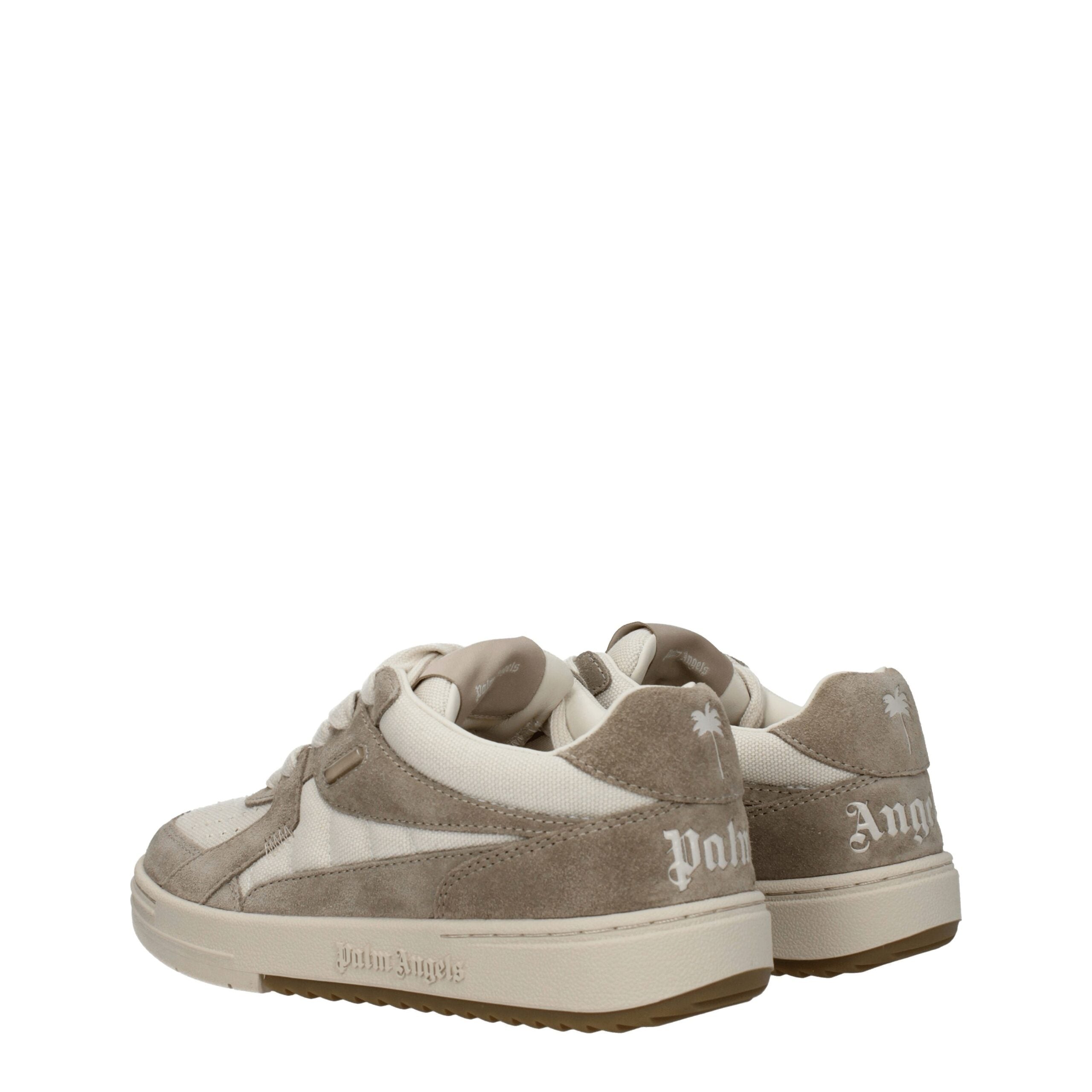 Beige Fabric Low Tops