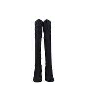 Black Fabric Over The Knee