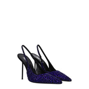 Black Leather High Heel Pumps