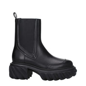 Black Leather Ankle Boots