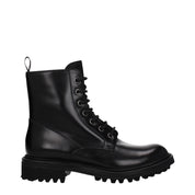 Black Leather Ankle Boots