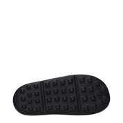 Black Cotton Slippers Sandals