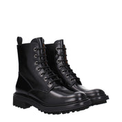 Black Leather Ankle Boots