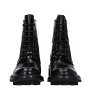 Black Leather Ankle Boots
