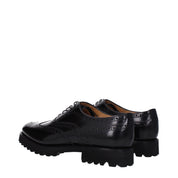 Black Leather Oxfords And Derbies