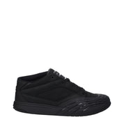 Black Fabric Low Tops