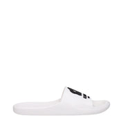 White Cotton Slippers Sandals
