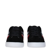 Black Leather Low Tops