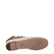 Beige Raffia Ballet Flats