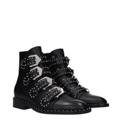 Black Leather Ankle Boots