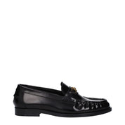 Black Leather Slip-On Loafers