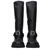 Black Leather Boots