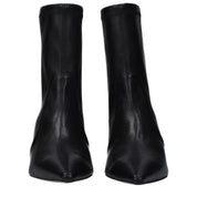 Black Leather Ankle Boots