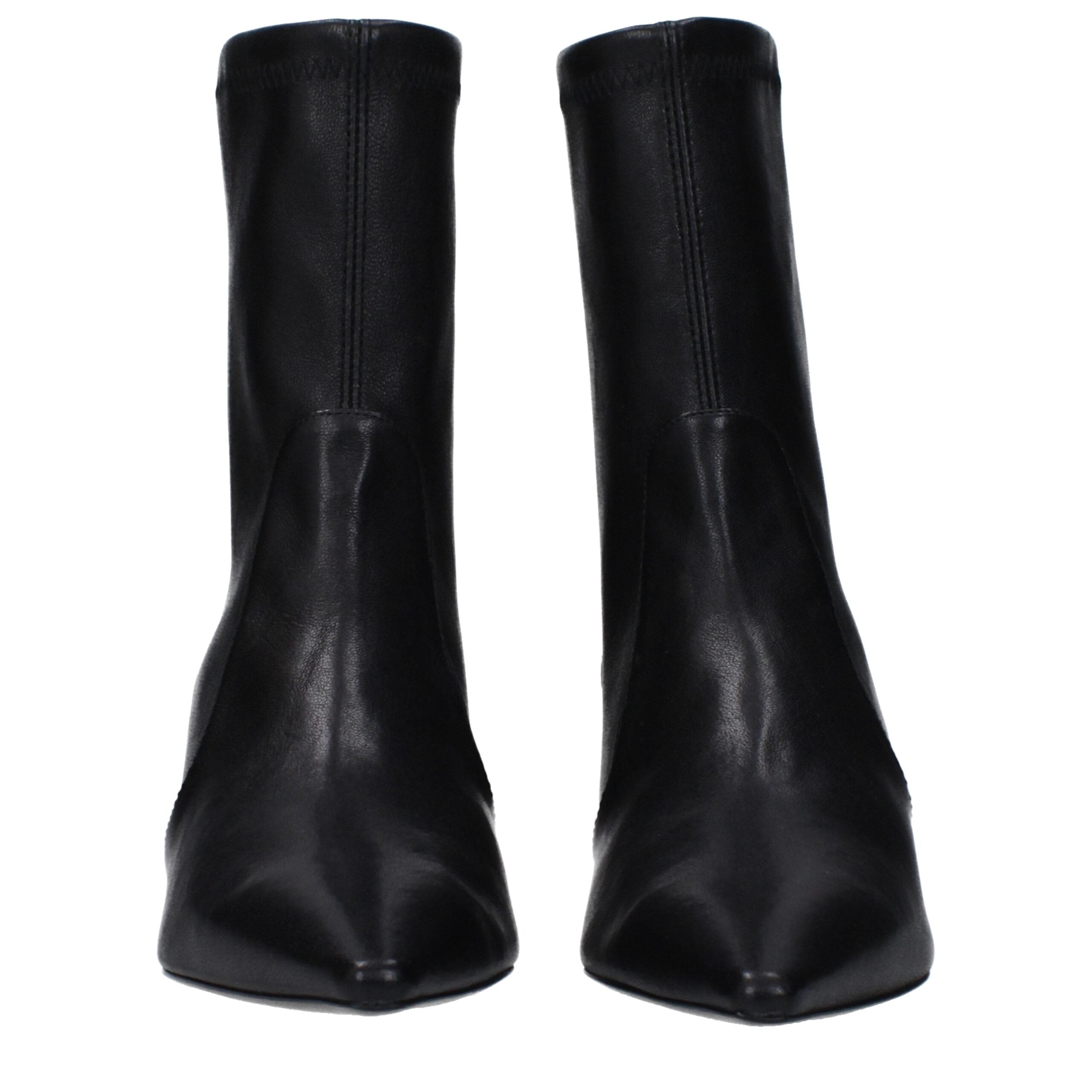 Black Leather Ankle Boots