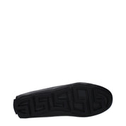 Black Leather Slip-On Loafers