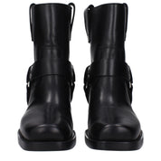 Black Leather Ankle Boots