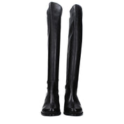 Black Leather Over The Knee
