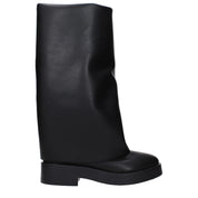 Black Leather Boots