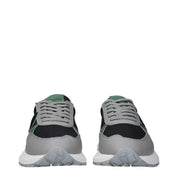 Black Fabric Athletic Sneakers
