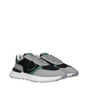 Black Fabric Athletic Sneakers