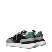 Black Fabric Athletic Sneakers