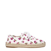 White Fabric Espadrilles
