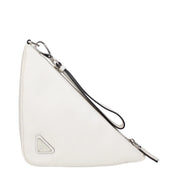 White Leather Clutch Bag