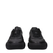 Black Leather Low Tops
