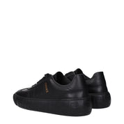 Black Leather Low Tops