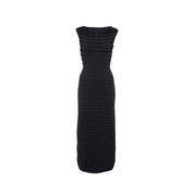3D-Stripe Midi Dress