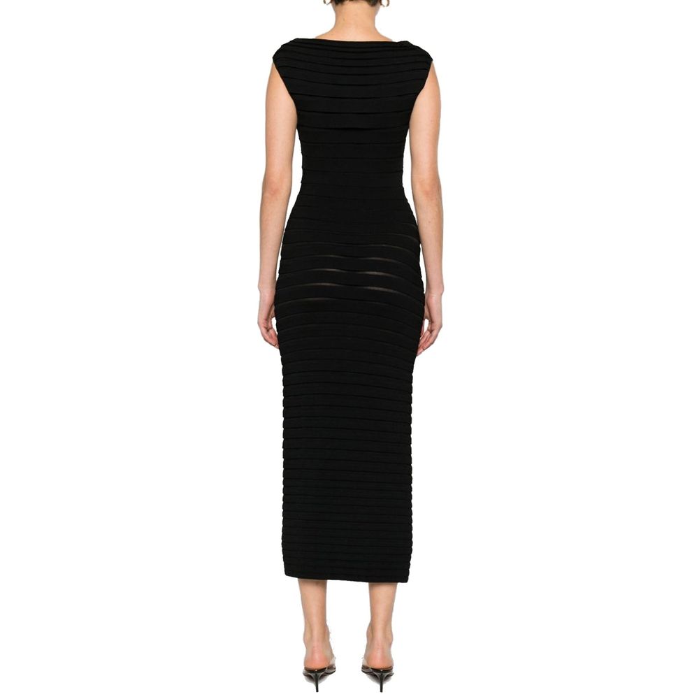 3D-Stripe Midi Dress