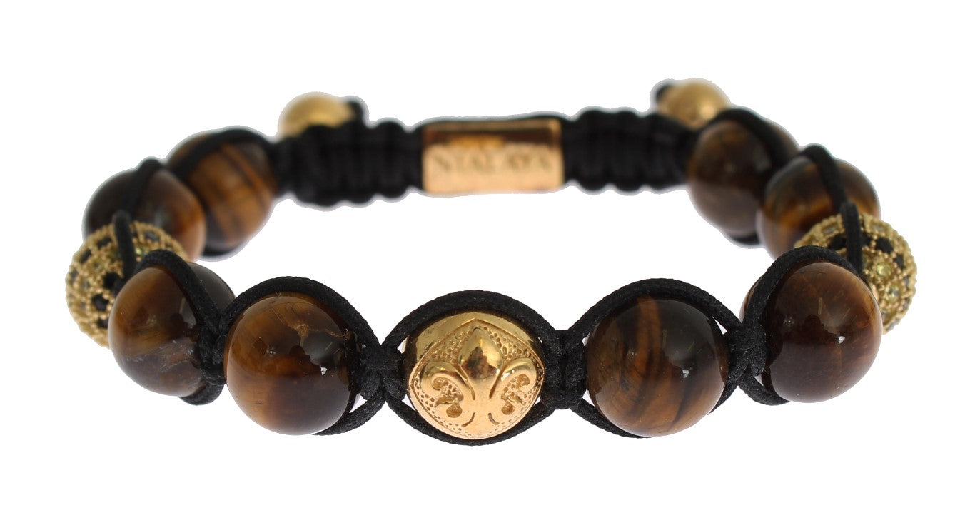 Chic Multicolor CZ & Tigers Eye Bracelet