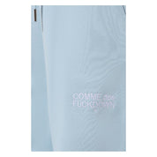 Blue Cotton Men Sweatpants