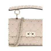 Small Leather Rockstud Spike Handbag
