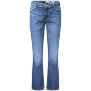 Blue Cotton Women's Straight Jean