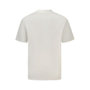 White Cotton Men T-Shirt