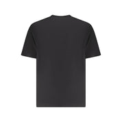 Black Cotton Men T-Shirt