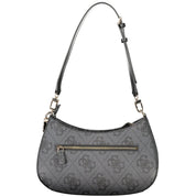Black Polyethylene Women Handbag