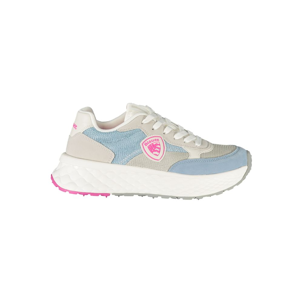 Azzurro Polyurethane Women Sneaker